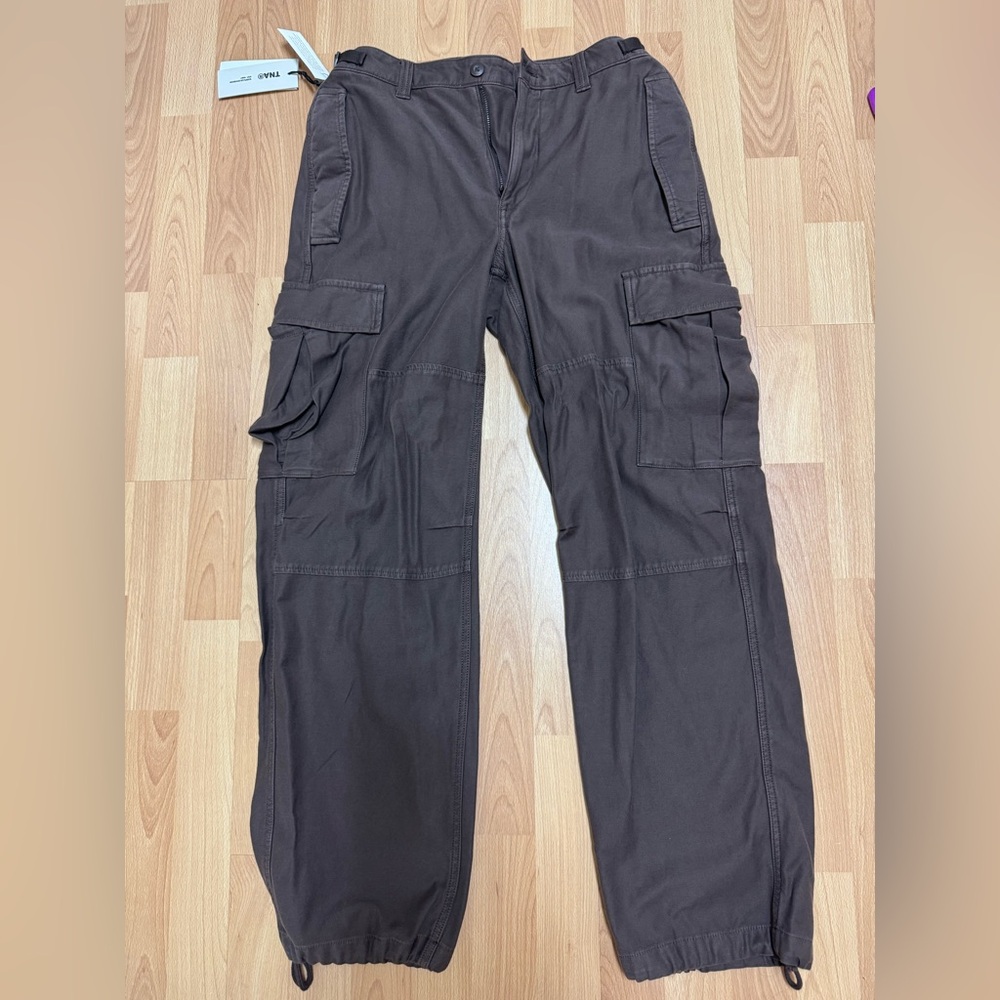 Aritzia Women's Cargo Jeans - Dark Brown